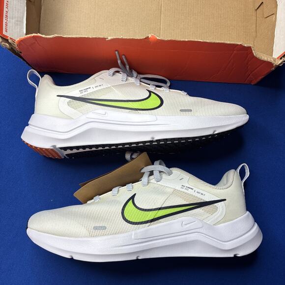 Nike Shoes - Women Nike Downshifter 12 Running Shoe Summit White/Lime Blast DD9294-104 no lid